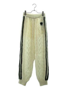 Gucci Adidas Trefoil Sideline Knit Pants S Ivory